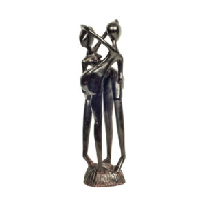 Symbol więzi figurka z drewna hebanowego