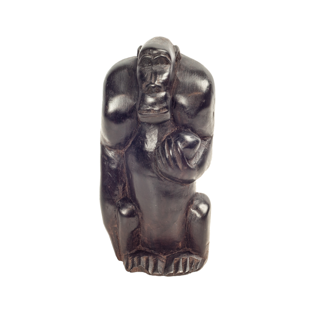 Goryl figurka z drewna hebanowego