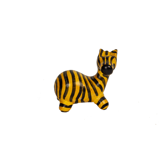 żółta zebra z kamienia mydlanego z Kenii
