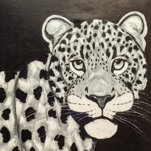 leopard obraz olej na płótnie