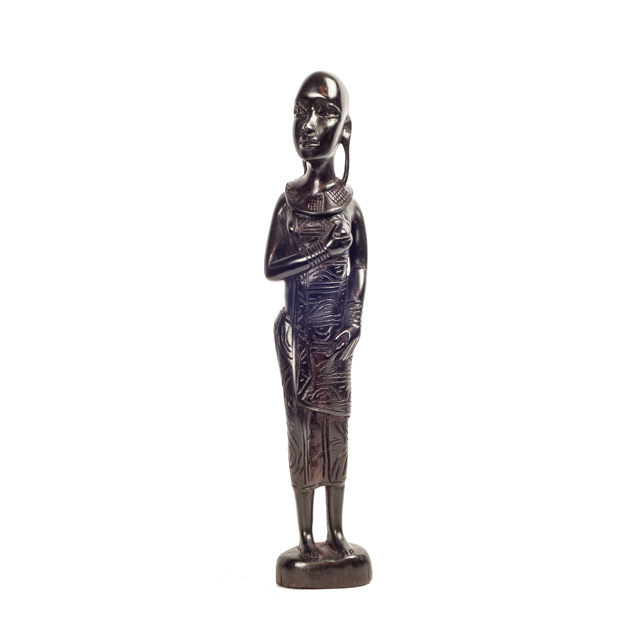 Hebanowa figurka z Tanzanii