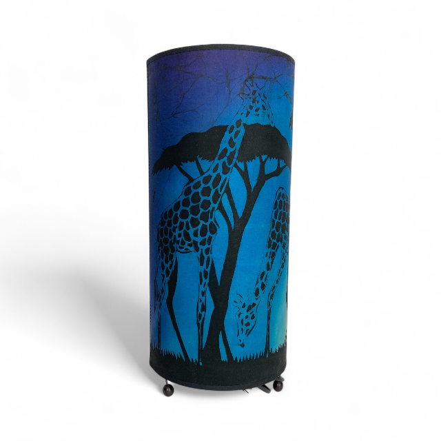 Lampa nocna z batiku z Tanzanii