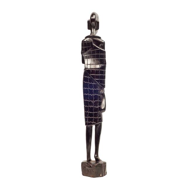 Afrykańska figurka Masajki z drewna hebanowego 0027 Afrykańska figurka Masajki z drewna hebanowego 0027