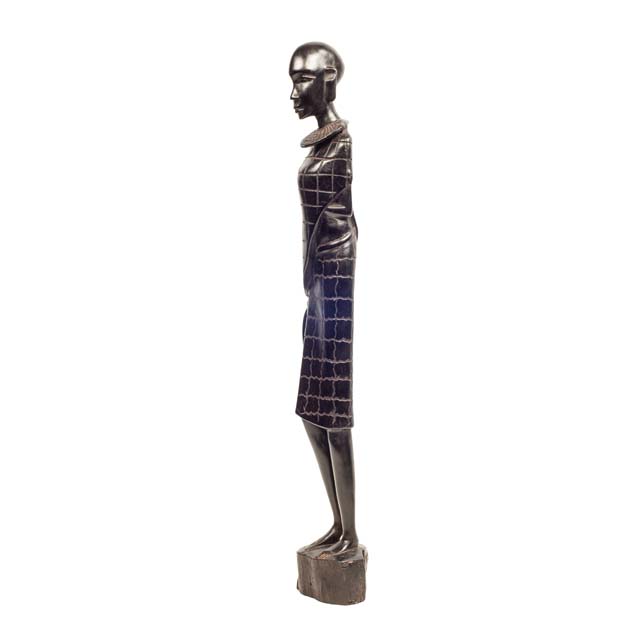 Afrykańska figurka Masajki z drewna hebanowego 0028 Afrykańska figurka Masajki z drewna hebanowego 0028