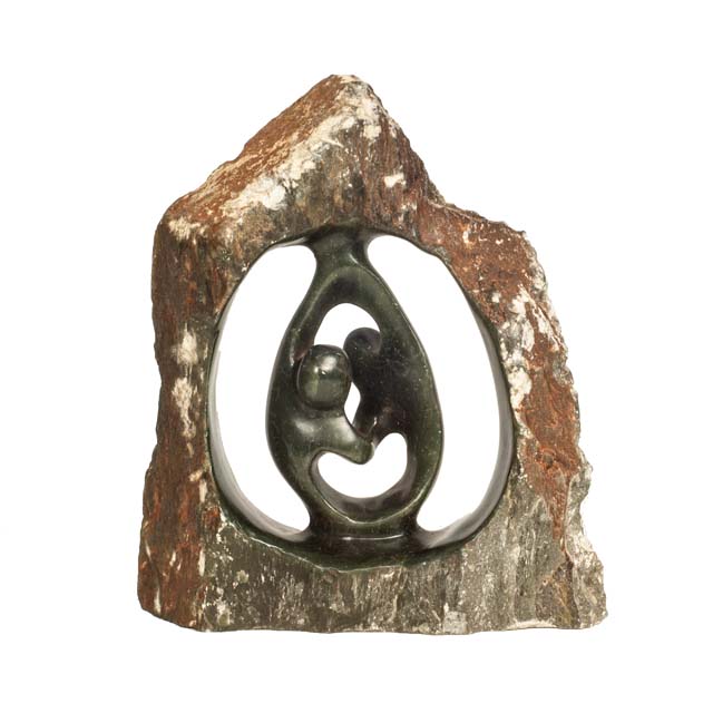 Symbol więzi rzeźba z kamienia mydlanego
