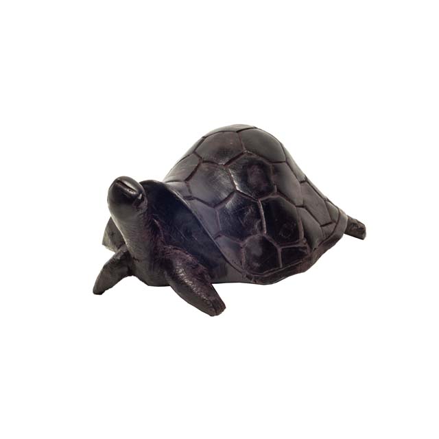 Żółw hebanowa afrykańska figurka