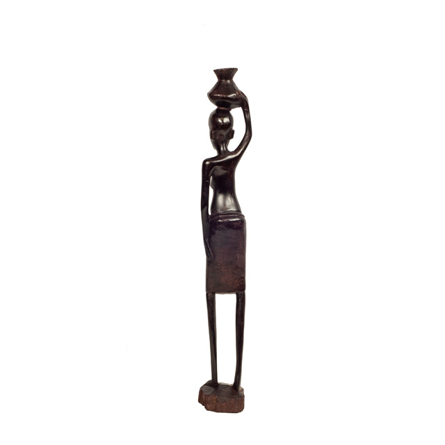 Figurka kobiety z drewna hebanowego z Tanzanii 073 Figurka kobiety z drewna hebanowego z Tanzanii 073